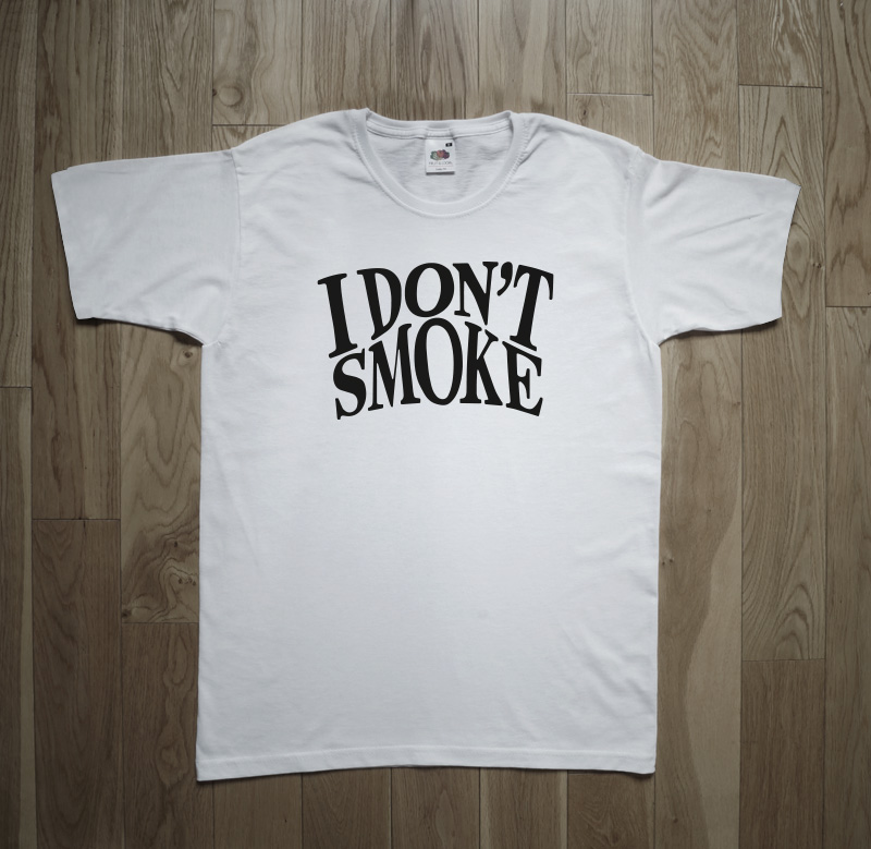 I don't smoke Sixties Mod 1966 Vintage Ad Anti-Smoking campaign T-Shirt